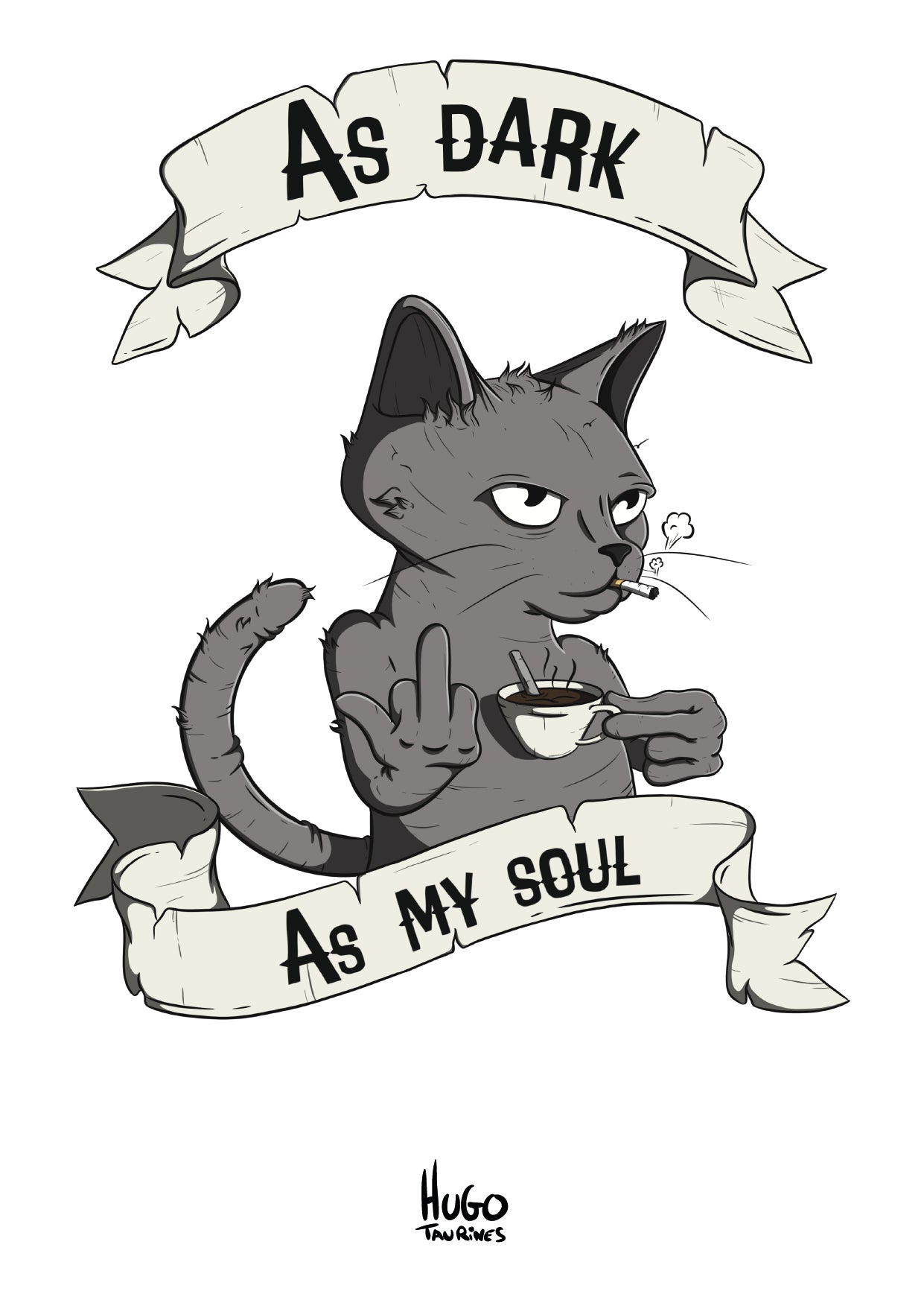 Carte "As dark As my soul" A6