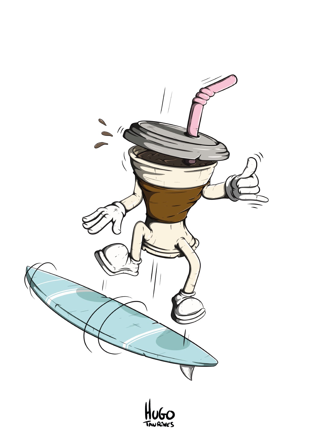Carte " Surfin Coffee " A6