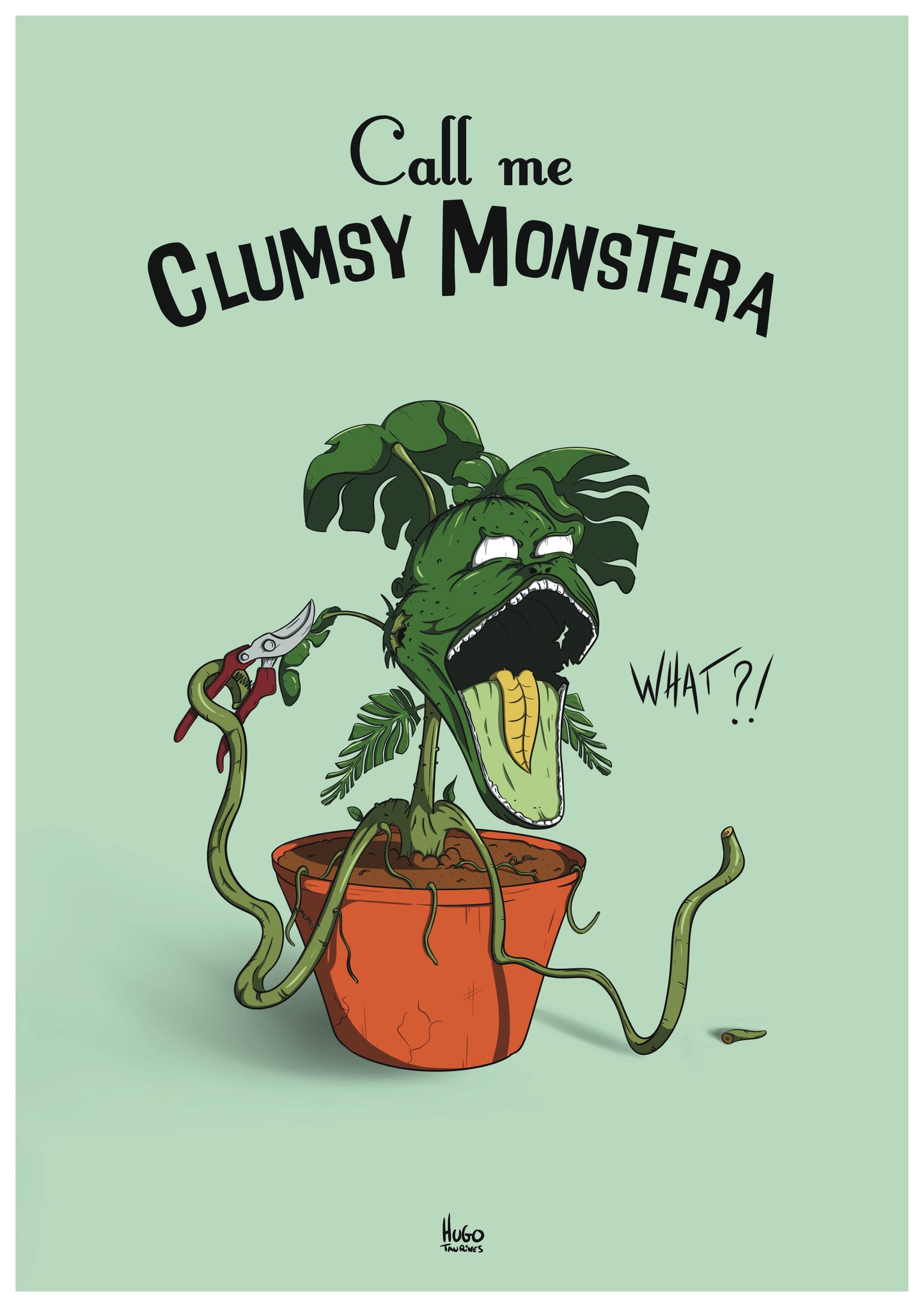 Print "Clumsy Monstera" A4