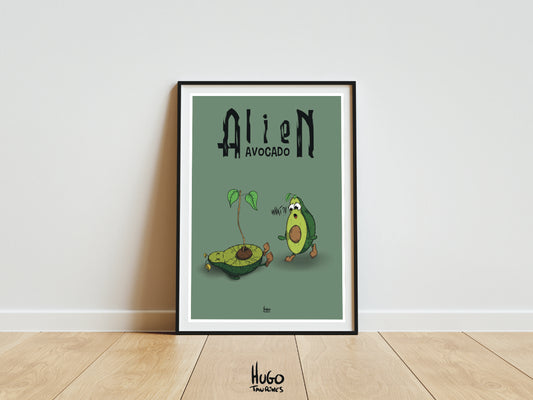 Print "Alien Avocado" A4