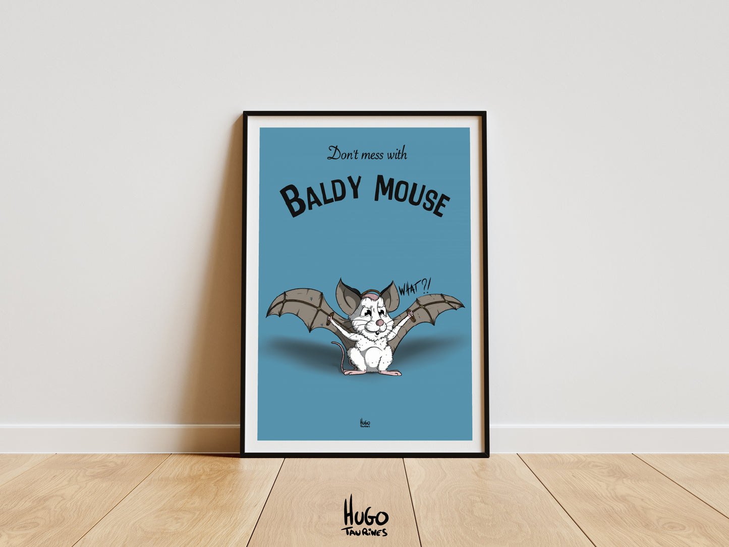 Print "Baldy mouse" A4